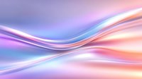 Flowing abstract waves in pastel pink, purple and blue colors create smooth curved lines against soft gradient background, suitable for modern design projects.