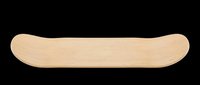 Wooden skateboard deck isolated on transparent background, ready for t-shirt designs, stickers, clipart, print-on-demand products, and sublimation projects.