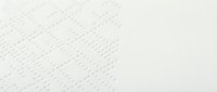 Embossed dot pattern on white surface creating geometric texture with diagonal arrangement, suitable for backgrounds and design elements.