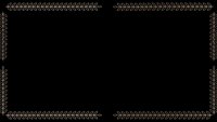 Elegant golden rope border frame on black background for luxury design projects and premium branding materials.