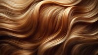 Luxurious wavy blonde and brown hair texture with flowing highlights and natural shine, creating dynamic movement pattern for beauty and hair care designs.