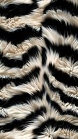 Elegant white feather pattern on black background, perfect for luxury fashion designs and high-end textile prints. Seamless repeat pattern with soft, flowing plumage creates dramatic contrast.