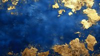 Abstract navy blue and gold marble texture with metallic foil effect. Luxury background with natural stone pattern and golden veining for elegant design projects.