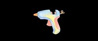 Colorful water gun toy isolated on transparent background, ready for t-shirt designs, clipart, stickers, print-on-demand products and sublimation projects.