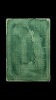 Vintage green graph paper sheet with aged, weathered texture and grid lines, isolated on transparent background. Ready for scrapbooking, collage art, print-on-demand products, stickers, and digital design projects.