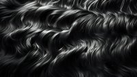 Dramatic black and white abstract pattern of flowing wavy lines creating dynamic movement and texture, resembling silky fur or liquid silver waves. For luxury design.