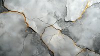 Luxury marble texture with gold veins on gray background. Abstract natural stone pattern with golden cracks and smooth surface creates elegant design element.