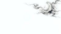 Monochrome ink swirl with flowing tendrils and splatter effects isolated on white background, suitable for graphic design, digital art projects, and creative overlays.