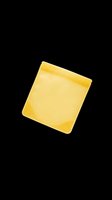 Yellow reusable zip-lock bag isolated on transparent background, ready for stickers, clipart, print on demand, T-shirt design, and sublimation projects.
