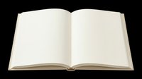 Open blank hardcover book with empty white pages, isolated on transparent background. Ready for t-shirt design, clipart, stickers, print on demand, and sublimation projects.