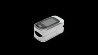 Fingertip pulse oximeter isolated on transparent background, ready for medical clipart, health stickers, print on demand, and T-shirt design use.