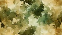 Artistic watercolor background in earthy green and brown tones with abstract cloudy texture creates atmospheric mood for nature-themed designs and creative projects.