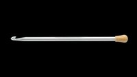 Stylus pen with metal shaft and wooden grip isolated on transparent background, ready for clipart, t-shirt design, print-on-demand, stickers, and sublimation projects.