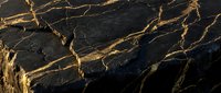 Black marble surface with luxurious gold veining pattern, ideal for luxury interior design, backgrounds, and high-end product photography.