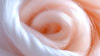 Delicate spiral pattern in soft peach and white tones creating an ethereal abstract background with gentle curves and flowing lines, suitable for wellness and spa designs.