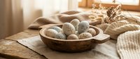 Wooden bowl filled with fresh walnuts on rustic table with cozy home decor and natural lighting for healthy eating and organic food concepts.