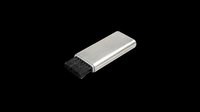 Silver metal cleaning brush tool with black bristles, isolated on transparent background. Ready for T-shirts, stickers, clipart, print on demand, and sublimation design use.