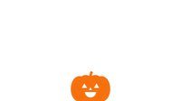 Smiling jack-o-lantern pumpkin with carved face isolated on white background, suitable for Halloween designs, greeting cards, and seasonal decorations.