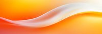 Abstract orange and white wavy lines creating dynamic flow on gradient background, smooth curves blend warm tones for modern design and presentations.