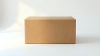 Closed cardboard shipping box with kraft paper texture on white background, suitable for packaging, logistics, delivery, and e-commerce applications.