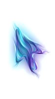 Abstract fluid wave in turquoise and purple colors on white background for modern digital art and creative design projects.