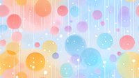 Abstract colorful circles and dots pattern with soft pastel gradient background. Modern geometric design for digital art, wallpaper, presentations.