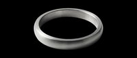 Silver metal ring isolated on transparent background, ready for T-shirt design, stickers, clipart, print on demand, and sublimation projects.