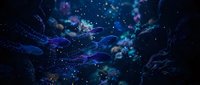 Deep space nebula with swirling cosmic dust and bright stars creating mystical galaxy atmosphere for astronomy and science fiction projects.