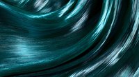 Swirling turquoise and white abstract waves create dynamic motion effect with curved light streaks against dark background, suitable for modern design projects and backgrounds.