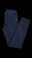 Dark blue denim jeans isolated on transparent background, ready for fashion design, e-commerce mockups, clothing catalogs, t-shirt graphics, print-on-demand products, and digital apparel presentations.