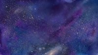 Watercolor night sky with stars, deep blue and purple galaxy background for cosmic designs, posters, and digital art projects.