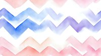 Watercolor chevron stripes in soft blue, purple, and pink tones on white background. Seamless pattern tiles into continuous design for wallpaper, textiles, and digital backgrounds.