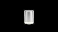 Sleek silver metallic cylinder cup isolated on transparent background, ready for T-shirt design, stickers, clipart, print on demand, and sublimation projects.