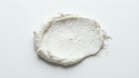 Isolated white powder or cream substance on transparent background, ready for design use on packaging, cosmetics, skincare products, and marketing materials.