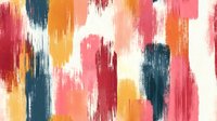 Abstract brushstroke pattern in pink, teal blue, orange and white colors with textured paint effect creates modern artistic background for wall art and design projects.