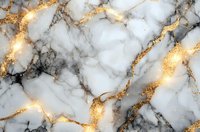 Luxurious white marble texture with gold veins and glittering accents, creating an elegant natural stone pattern for luxury interior design backgrounds.