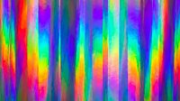 Vibrant rainbow abstract background with colorful vertical brush strokes in red, blue, green and yellow for creative design projects.
