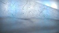 Abstract ice surface with cracks and scratches in blue tones. Winter frozen texture background for creative projects and design applications.