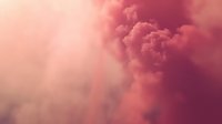 Dramatic pink and purple clouds in sunset sky create ethereal atmosphere with soft light rays piercing through dense cloudscape. Dreamy celestial background.