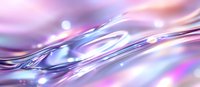 Ethereal flowing waves in pink and blue tones create dreamy abstract background with glowing light orbs and smooth curved lines for modern design projects.