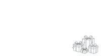 Isolated line art gift boxes with bows and ribbons on white background, ready for holiday designs, greeting cards, packaging, and festive marketing materials.