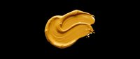 Gold paint stroke isolated on transparent background, ready for design use on t-shirts, stickers, sublimation products, and print-on-demand designs.