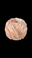 Watercolor ball of yarn in soft pink and beige tones, isolated on transparent background, ready for knitting clipart, t-shirt design, stickers, and print on demand use.