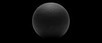 Matte black sphere isolated on transparent background, ready for design use in stickers, posters, t-shirt design, print on demand, and digital clipart projects.