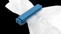 Fiber optic cable stripper tool in blue, isolated on transparent background, ready for design use on t-shirts, clipart, stickers, print-on-demand products and sublimation projects.