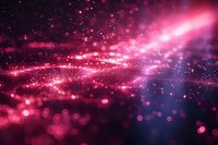 Magical pink and purple bokeh lights with glowing particles creating dreamy cosmic atmosphere for abstract backgrounds and festive designs.