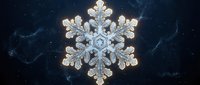 Intricate crystal snowflake with detailed geometric patterns against dark blue marble background for winter holiday decorations and seasonal designs.