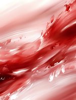 Abstract dynamic red and white brushstrokes creating fluid motion effect with dramatic contrast and flowing energy, suitable for modern interior design and backgrounds.
