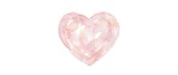 Faceted pink gemstone heart shape isolated on white background, suitable for jewelry design, wedding graphics, and Valentine's Day projects.