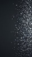 Glowing particles and bokeh lights dispersing from right to right against dark background, creating abstract digital effect for technology, innovation, and modern design projects.